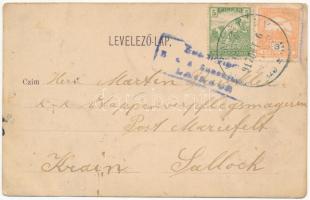 1917 Mosontétény, Tadten; P. Prückler's Einkehrgasthof / P. Prückler vendéglője / inn (EB)