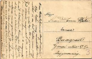 Csanálos, Cenalos, Urziceni; Fő utca, posta hivatal / main street, post office (fa)