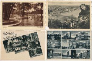 12 db RÉGI magyar város képeslap vegyes minőségben. Weinstock / 12 pre-1951 Hungarian town-view postcards in mixed quality