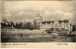 1920 Lajtabruck, Bruck an der Leitha; Schloss Prugg / kastély / castle (EK)