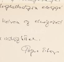 Pézsa Tibor (1935) olimpiai és világbajnok vívó autográf levele és dedikált fotója 14x18 cm