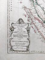 Délkelet-Ázsia térképe az Indokínai-félszigettől a maláj szigetvilágig és a Fülöp-szigetekig. Német ...