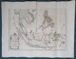 Délkelet-Ázsia térképe az Indokínai-félszigettől a maláj szigetvilágig és a Fülöp-szigetekig. Német ...