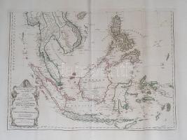 Délkelet-Ázsia térképe az Indokínai-félszigettől a maláj szigetvilágig és a Fülöp-szigetekig. Német ...