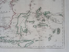 Délkelet-Ázsia térképe az Indokínai-félszigettől a maláj szigetvilágig és a Fülöp-szigetekig. Német ...