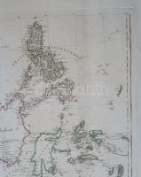 Délkelet-Ázsia térképe az Indokínai-félszigettől a maláj szigetvilágig és a Fülöp-szigetekig. Német ...