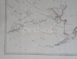 Alaszka és Szibéria partvidéke a Bering-szorostól északra és délre. Széles margójú térkép James Cook...