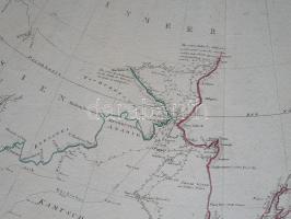 Alaszka és Szibéria partvidéke a Bering-szorostól északra és délre. Széles margójú térkép James Cook...