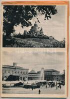 Guida Rocordo di BOLOGNA - leporello füzet 18 régi képeslappal, hátoldalon térképpel / leporello boo...