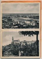 Guida Rocordo di BOLOGNA - leporello füzet 18 régi képeslappal, hátoldalon térképpel / leporello boo...