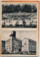 Guida Rocordo di BOLOGNA - leporello füzet 18 régi képeslappal, hátoldalon térképpel / leporello boo...
