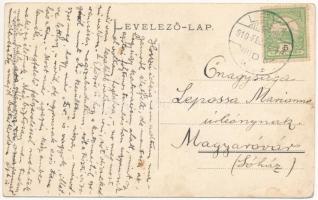 1910 Szántó, Santovka; Szántói savanyúvíz forrás, templom a parkban. Erdélyi cs. és kir. udvari fény...