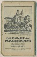 Die Donau von Passau bis Krems. Rud. Schmidt - 14 db régi képeslap szakadt tokban / 14 pre-1945 postcards in torn case