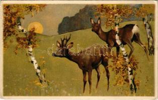 1912 Őzek / deers. G.O.M. litho (EK)