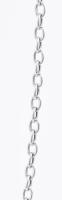 Ezüst (Ag) ovális szemű anker nyaklánc, jelzett, h: 48 cm, nettó: 3,4 g