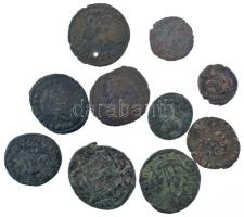 Római Birodalom 10db-os Follis érmetétel T:VF,F Roman Empire 10pcs Follis coin lot C:VF,F