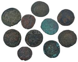 Római Birodalom 10db-os Follis érmetétel T:VF,F Roman Empire 10pcs Follis coin lot C:VF,F