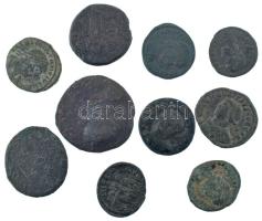 Római Birodalom 10db-os Follis érmetétel T:VF,F Roman Empire 10pcs Follis coin lot C:VF,F