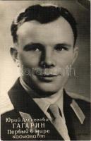 Jurij (Yuri) Gagarin (1934-1968), első ember az világűrben, űrhajós / Soviet pilot and cosmonaut who became the first human to journey into outer space, photo (non PC) (EK)