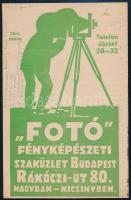 cca 1922 Tó-Mozi a Városligetben. Műsor. Szecessziós címlappal illusztrált prospektus. Bp., Thália-n...