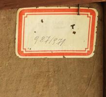 ?? Kaufmann, Adolf (1848-1916): Kosfej. Olaj, vászon, a kereten autográf? felirattal. Dekoratív, kis...