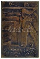 Ausztria / Mürzzuschlag 1931. "Wintersport Oympiade SASI - Sozialistischen Arbeiter-Sportinternationale (Téli Olimpia - Szocialista Munkás Sportinternacionálé)" bronz jelvény, hátoldalán "Holohlavsky, Wien" gyártói jelzéssel (31x21mm) T:XF Austria Mürzzuschlag 1931. "Wintersport Oympiade SASI - Sozialistischen Arbeiter-Sportinternationale (Winter Olympiad - Socialist Workers Sportinternationale)" bronze badge with "Holohlavsky, Wien" maker's mark on the back (31x21mm) C:XF