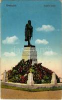 1919 Érsekújvár, Nové Zámky; Kossuth szobor. Vasúti levelezőlapárusítás 32. sz. 1915. / statue, monument (EK)