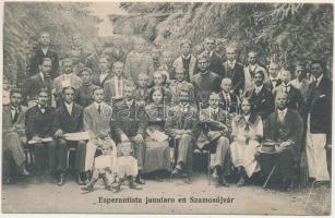 Szamosújvár, Gherla; Eszperantista fiatalok. Todorán Endre kiadása / Esperantista junularo / Esperantista youth, Esperanto postcard (EB)