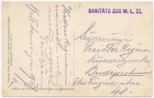 1915 Szamosújvár, Gherla; Víz utca a Ferenciek templomával. Todorán Endre kiadása / street view, chu...