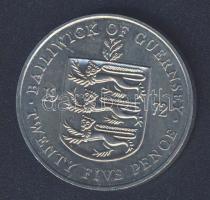 Guernsey 1972. 25p "25. házassági évforduló" T:BU