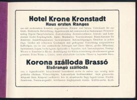cca 1910 Hotel Krone/Korona Szálloda/Hotel Coroana. Kronstadt/Brassó/Brasov, Gött-ny., 54 p. Gazdag ...