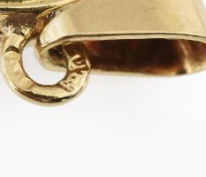 Arany (Au) 14K ovális képtartó medál, jelzett, 2,5×1,5 cm, nettó: 4,7 g