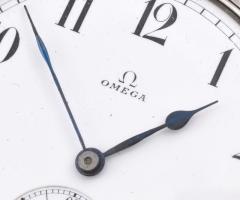 Omega zsebóra, jelzett tok, jelzett, szerkezettel., szép számlappal.,Működő, jó állapotban. d: 50 mm