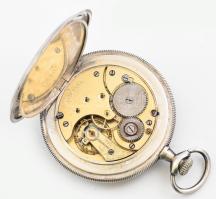 Omega zsebóra, jelzett tok, jelzett, szerkezettel., szép számlappal.,Működő, jó állapotban. d: 50 mm