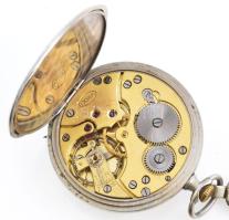 Doxa zsebóra, jelzett fém tok, jelzett, szerkezettel., szép számlappal.,Működő, jó állapotban. d: 50...