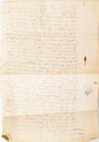 1600 4 oldalas kézzel írt ex offo levél, viaszpecséttel Batthyány hercegi levéltár, Körmend bélyegzőkkel