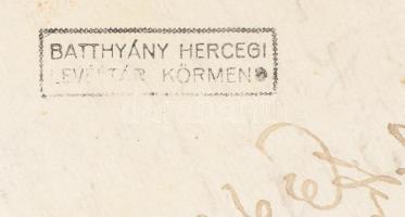 1600 4 oldalas kézzel írt ex offo levél, viaszpecséttel "Batthyány hercegi levéltár, Körmend&qu...