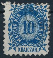 1873 Távírda Kőnyomat 10kr (10.000) / Mi T 2