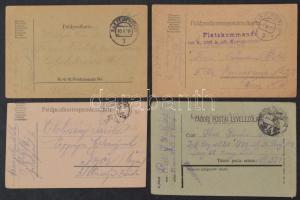 500 darabos I. világháborús tábori posta gyűjtemény, mind különböző tábori posta bélyegzővel, növekvő sorrendbe rendezve / 500 field postcards from the World War I., each of them with different postmarks