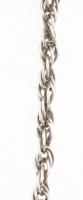 Ezüst (Ag) walles nyaklánc, jelzett, h: 43 cm, nettó: 7,4 g