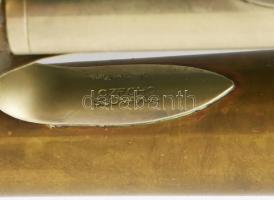 Trombita. Réz, jelzett, működik. 52 cm. Egyik billenytyűrugója hiányzik