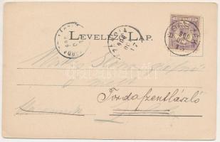 1900 Borszék, Borsec; Árkoza tető. Bogdánffy István kiadása (felszíni sérülés / surface damage)