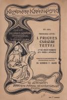 Ottó, freisingi püspök I. Frigyes császár tettei. (Ottonis episcopi frisingensis Gesta Friderici I. Imperatoris.) Fordította, bevezetéssel és jegyzetekkel ellátta: Gombos F. Albin. Budapest, 1913. Athenaeum Irodalmi és Nyomdai Részvénytársaság. 220 p. Egyetlen kiadás. Az 1114-1158 között élt freisingi püspök és történetíró, Ottó gesztája a vele egykorú, a krónikaírót bőven túlélő sváb herceg, német király, majd német-római császár Barbarossa Frigyes (1122-1190) tetteiről, aki nem mellesleg a szerző unokaöccse is volt. A becses középkori történetírói munkának ez az első magyar fordítása. Az első előzéken, az első nyomtatott oldalon és a belív néhány oldalán régi tulajdonosi bejegyzés. Könyvtári duplum. Poss.: dr. Lövész Tibor szegedei tanár. (Középkori krónikásírók, XV-XVI. kötet.) Korabeli félvászon kötésben, az illusztrált eredeti első fedőborító bekötve. Jó példány.