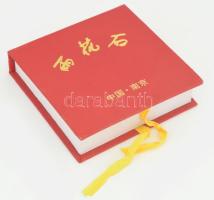 9 darabos kínai ásvány szett, díszdobozban