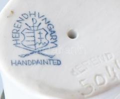 Herendi madár. Jelzett, kézzel festett, hibátlan, m: 10,5 cm