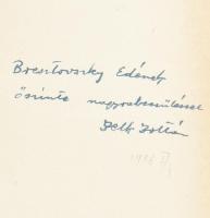 Zelk Zoltán: Kifosztott táj. Versek. (DEDIKÁLT). Bp., 1936, szerzői kiadás (Dr. Antos és Társa-ny.),...