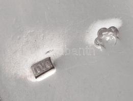 Ezüst (Ag) szalvétatartó, jelzett, 14,5×16 cm, nettó: 92 g