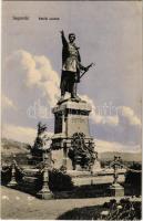 1909 Segesvár, Schässburg, Sighisoara; Petőfi szobor. Teutsch F. kiadása / statue, monument (kis szakadás / small tear)