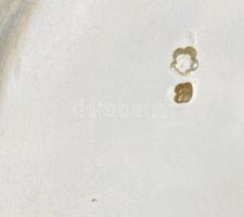 Ezüst (Ag) áttört négylábú bonbon kínáló, jelzett, d: 11 cm, m: 18 cm, nettó: 196 g