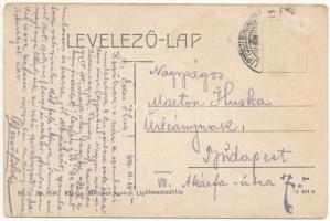 1916 Liptószentmiklós, Liptovsky Mikulas; M. kir. állami polgári iskola, gyár. W.L. Bp. 2520. Maczne...